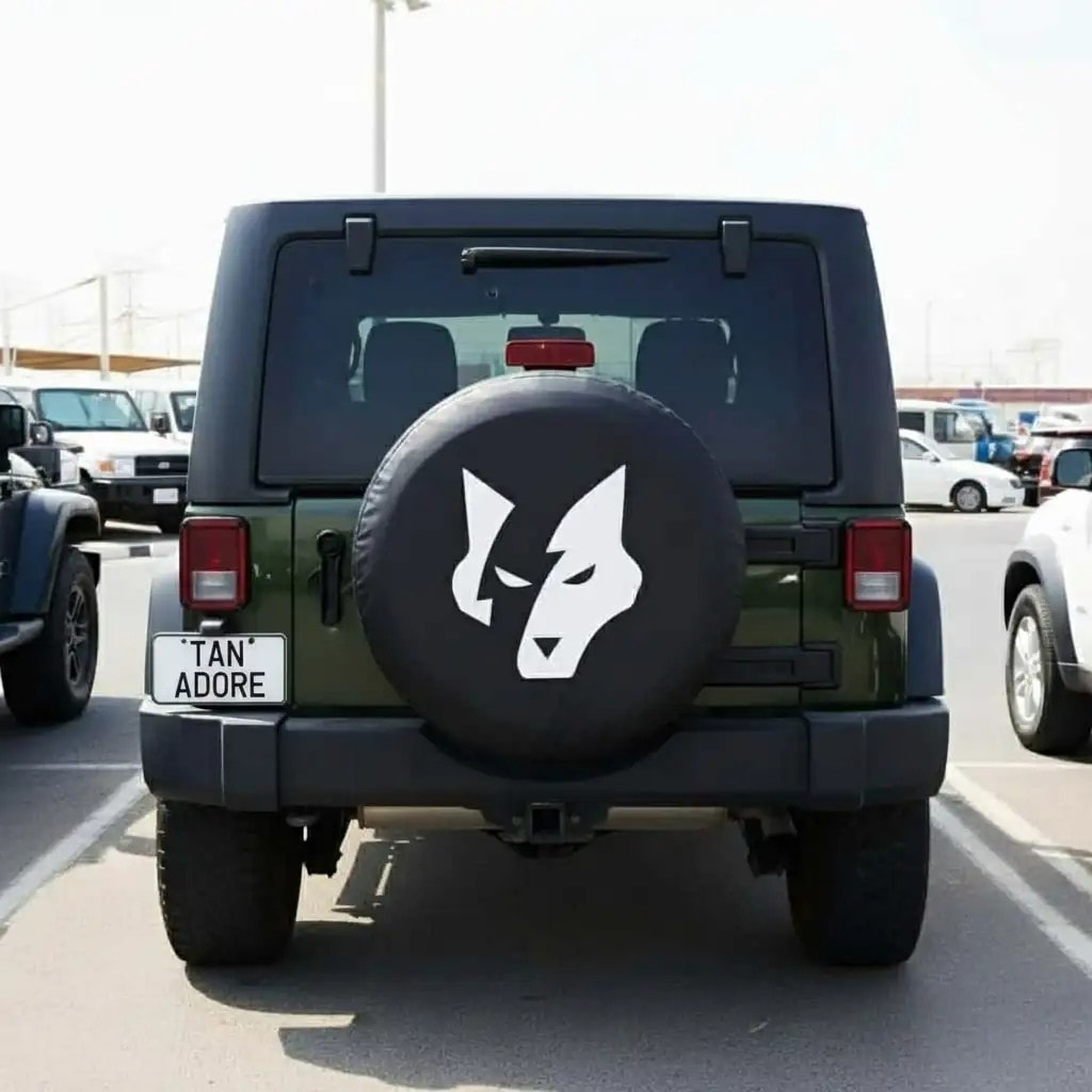 Wolf Designed Spare Wheel Tire Cover